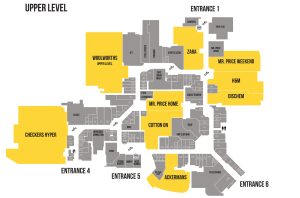 Eastgate Shopping center Upper Level Map