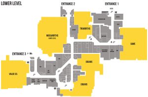 Eastgate Shopping center Lower Level Map